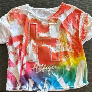 Tommy Hilfiger Kids Rainbow Palm-Print Tee - Multicolor